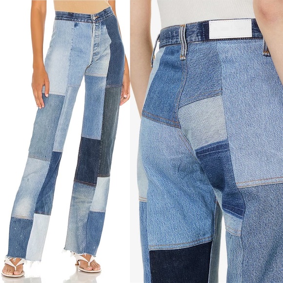 Re/Done Levi’s The Amina Jean in Indigo - Picture 5 of 8